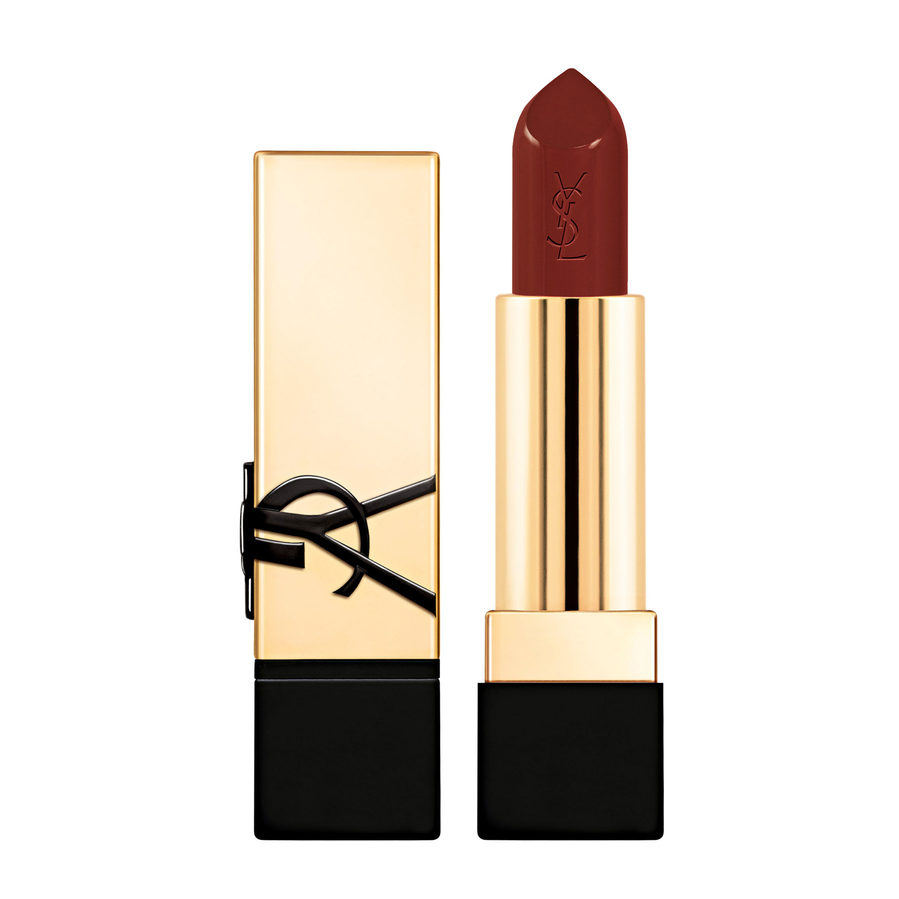 YSL Beauty Rouge Pur Couture Satin Lipstick With Ceramides Shade N6 - Unshy Cacao Personalized Gift 34$